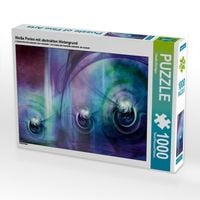 Produktbild: CALVENDO Puzzle Wei&szlig;e Perlen mit abstrakten Hintergrund | 1000 Teile Lege-Gr&ouml;&szlig;e 64x48cm Foto-Puzzle f&uuml;r gl&uuml;ckliche Stunden