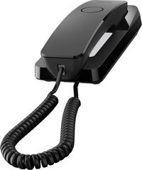 Produktbild: Gigaset DESK 200 Schnurgebundenes Telefon, analog f&uuml;r H&ouml;rger&auml;te kompatibel, Optische Anrufsignalisierung, Wahlwiederholung Schwarz