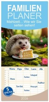 Produktbild: Familienplaner 2026 - Mahlzeit... Wie wir Sie selten sehen! mit 5 Spalten (Wandkalender, 21 x 45 cm) CALVENDO