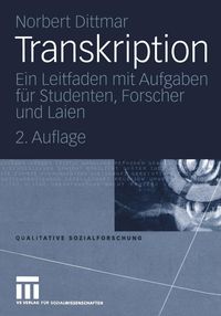 Bild vom Artikel Transkription vom Autor Norbert Dittmar