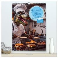 Produktbild: Jurassic Alltag - Dinos &uuml;berall (hochwertiger Premium Wandkalender 2026 DIN A2 hoch), Kunstdruck in Hochglanz
