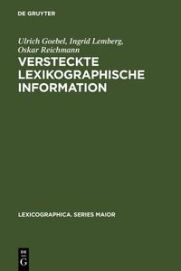 Produktbild: Versteckte lexikographische Information