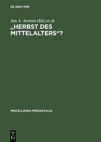 Produktbild: "Herbst des Mittelalters"?