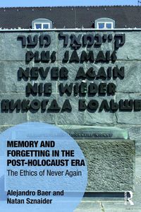 Produktbild: Memory and Forgetting in the Post-Holocaust Era