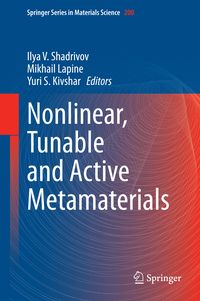 Produktbild: Nonlinear, Tunable and Active Metamaterials