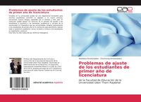 Produktbild: Problemas de ajuste de los estudiantes de primer a&ntilde;o de licenciatura