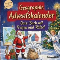 Produktbild: Geographie-Adventskalender: Quiz-Buch mit Fragen und R&auml;tsel