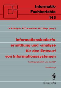 Produktbild: Informationsbedarfsermittlung und -analyse f&uuml;r den Entwurf von Informationssystemen