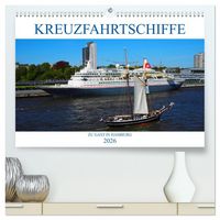 Produktbild: Kreuzfahrtschiffe zu Gast in Hamburg (hochwertiger Premium Wandkalender 2026 DIN A2 quer), Kunstdruck in Hochglanz