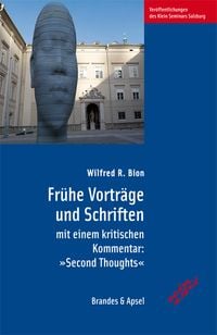 Produktbild: Fr&uuml;he Vortr&auml;ge und Schriften mit einem kritischen Kommentar: 'Second Thoughts'