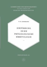 Produktbild: Einf&uuml;hrung in die Physiologische Embryologie