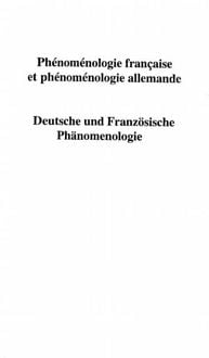 Produktbild: Phenomenologie Francaise Et Phenomenologie Allemande