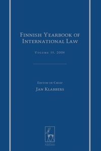 Produktbild: Finnish Yearbook of International Law, Volume 19, 2008