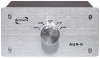 Produktbild: Dynavox AUX-S Cinch-Audio-Switch Metallgeh&auml;use Silber