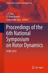 Produktbild: Proceedings of the 6th National Symposium on Rotor Dynamics