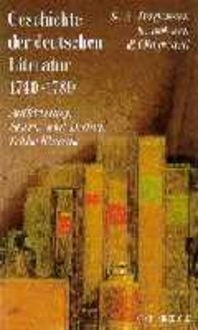 Produktbild: Geschichte der deutschen Literatur 1740-1789