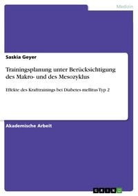 Produktbild: Trainingsplanung unter Ber&uuml;cksichtigung des Makro- und des Mesozyklus