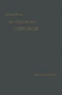 Produktbild: Grundriss der Allgemeinen Chirurgie