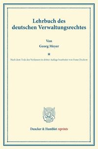 Produktbild: Lehrbuch des deutschen Verwaltungsrechtes.