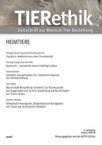 Produktbild: TIERethik (11. Jahrgang 2019/1)