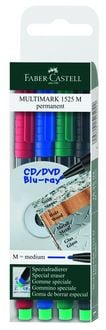 Produktbild: Faber-Castell Marker Multimark 1525 M permanent, 4er Set