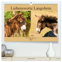 Produktbild: Liebenswerte Langohren - Die Sch&ouml;nheit der Esel (hochwertiger Premium Wandkalender 2027 DIN A2 quer), Kunstdruck in Hochglanz