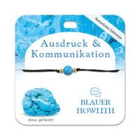 Produktbild: Blauer Howlith Armband mit 1 Edelsteinperle