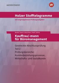 Produktbild: Holzer Stofftelegramme Baden-W&uuml;rttemberg &ndash; Kauffrau/-mann f&uuml;r B&uuml;romanagement