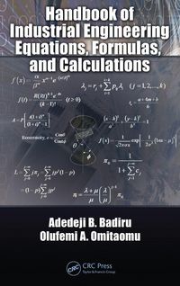 Produktbild: Handbook of Industrial Engineering Equations, Formulas, and Calculations