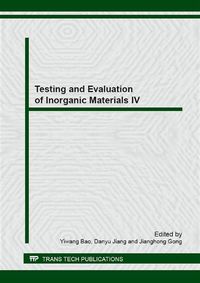 Produktbild: Testing and Evaluation of Inorganic Materials IV