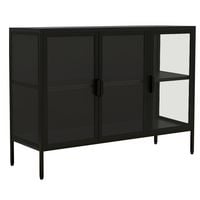 Produktbild: Stahl Glas Vitrine Sideboard Kommode Floka L