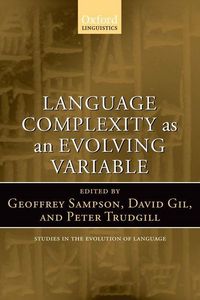 Produktbild: LANGUAGE COMPLEXITY AS AN EVOL