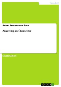 Produktbild: Zukovskij als &Uuml;bersetzer