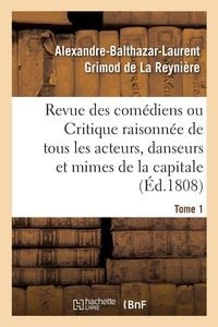 Produktbild: Revue des com&eacute;diens. Tome 1