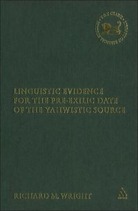 Produktbild: Linguistic Evidence for the Pre-exilic Date of the Yahwistic Source