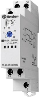 Produktbild: Finder 80.41.0.240.0000 80.41.0.240.0000 Zeitrelais Monofunktional 1 St. Zeitbereich: 0.1 s - 20 h 1 Wechsler