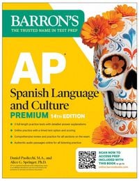 Produktbild: AP Spanish Language and Culture Premium, Fourteenth Edition: Prep Book with 5 Practice Tests + Comprehensive Review + Online Practice (2026)