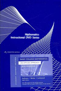 Produktbild: DVD for Aufmann/Barker/Lockwood's Basic College Mathematics: An Applied Approach, Student Support Edition, 8th