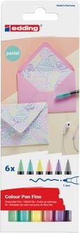 Produktbild: edding Fasermaler Fein 1200 Colour Pen 6er Set