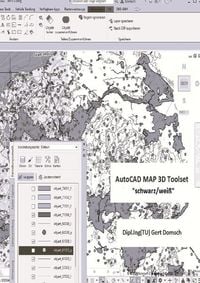 Produktbild: Cvil 3D Deutschland / AutoCAD MAP 3D Toolset, "schwarz/wei&szlig;" (zur Information)