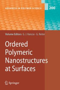 Produktbild: Ordered Polymeric Nanostructures at Surfaces