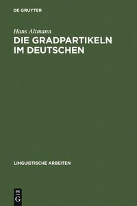 Produktbild: Die Gradpartikeln im Deutschen