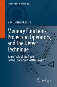 Produktbild: Memory Functions, Projection Operators, and the Defect Technique