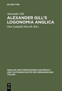 Produktbild: Alexander Gill's Logonomia Anglica