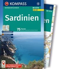 Produktbild: KOMPASS Wanderf&uuml;hrer Sardinien, 75 Touren mit Extra-Tourenkarte