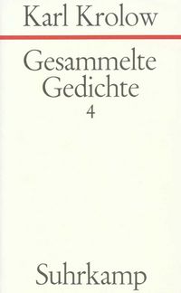 Produktbild: Gesammelte Gedichte. 4 B&auml;nde