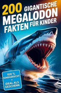 Produktbild: 200 gigantische Megalodon Fakten f&uuml;r Kinder: Extremes & geniales Tierwissen, mit dem du Freunde & Familie verbl&uuml;ffst!