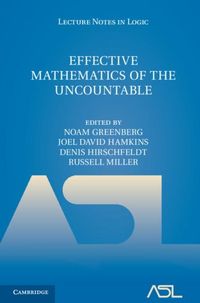 Produktbild: Effective Mathematics of the Uncountable