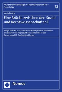 Produktbild: Eine Br&uuml;cke zwischen den Sozial- und Rechtswissenschaften?