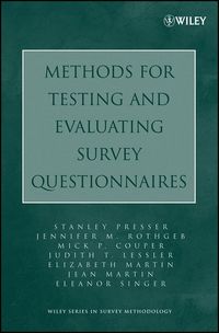Produktbild: Methods for Testing and Evaluating Survey Questionnaires